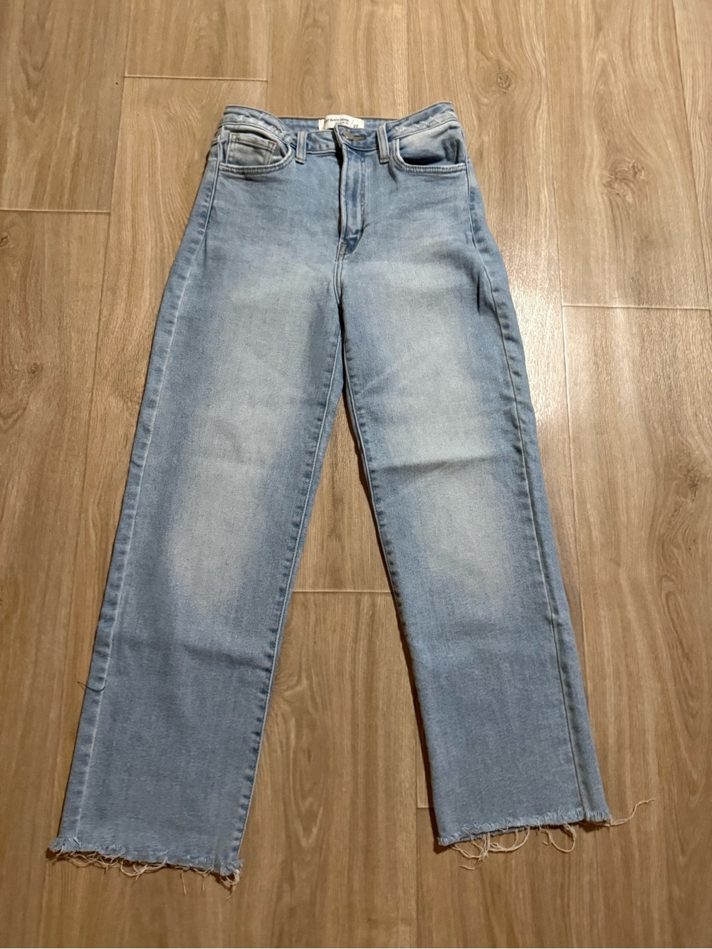 Just Black Denim High Rise Raw Hem Jeans 27